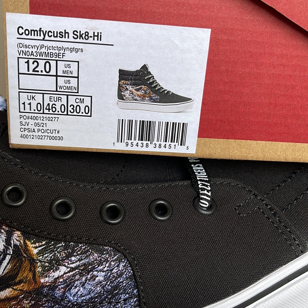 Vans Comfycush Sk8-Hi Discovery Project Tigers MEN`S - Picture 16 of 16